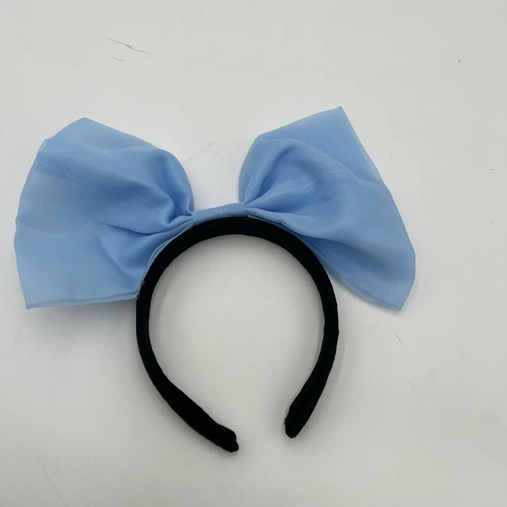 Charming Blue Bow Headband NWOT